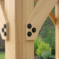 thumbnail image 9 of Yardistry All-Cedar Meridian Gazebo with Aluminum Roof, Choose Size, 9 of 10