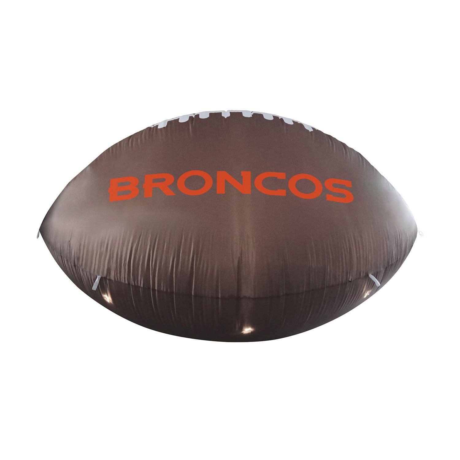 Logo Brands Denver Broncos Pre-Lit 10'x6' Inflatable Football