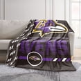 thumbnail image 2 of Logo Brands Baltimore Ravens 60"x70" Super Plush Blanket, 2 of 7
