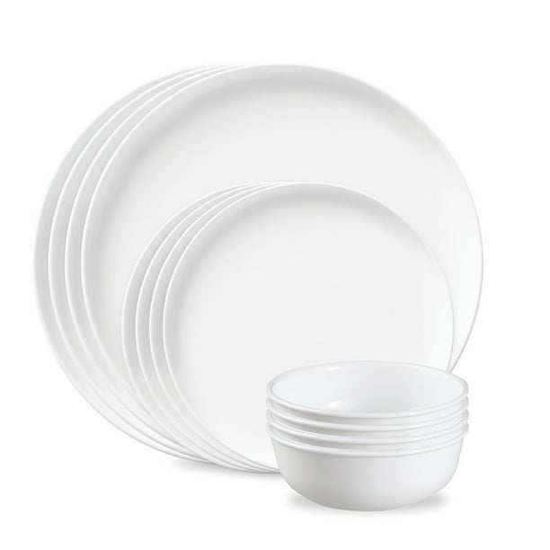 Corelle 12-Piece Modern Round Dinnerware Set