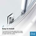 thumbnail image 12 of Breeze 32” x 32” x 77” Corner Shower Kit with Clear Glass, Walls, Base and Hardware, 12 of 18