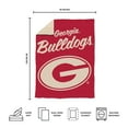 thumbnail image 5 of Logo Brands Georgia Bulldogs Luxe Dreams Throw, 60" x 80", 5 of 6