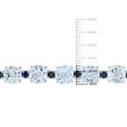 thumbnail image 2 of Sky Blue Topaz and Sapphire Tennis Bracelet in Sterling Silver, 7.75", 2 of 5