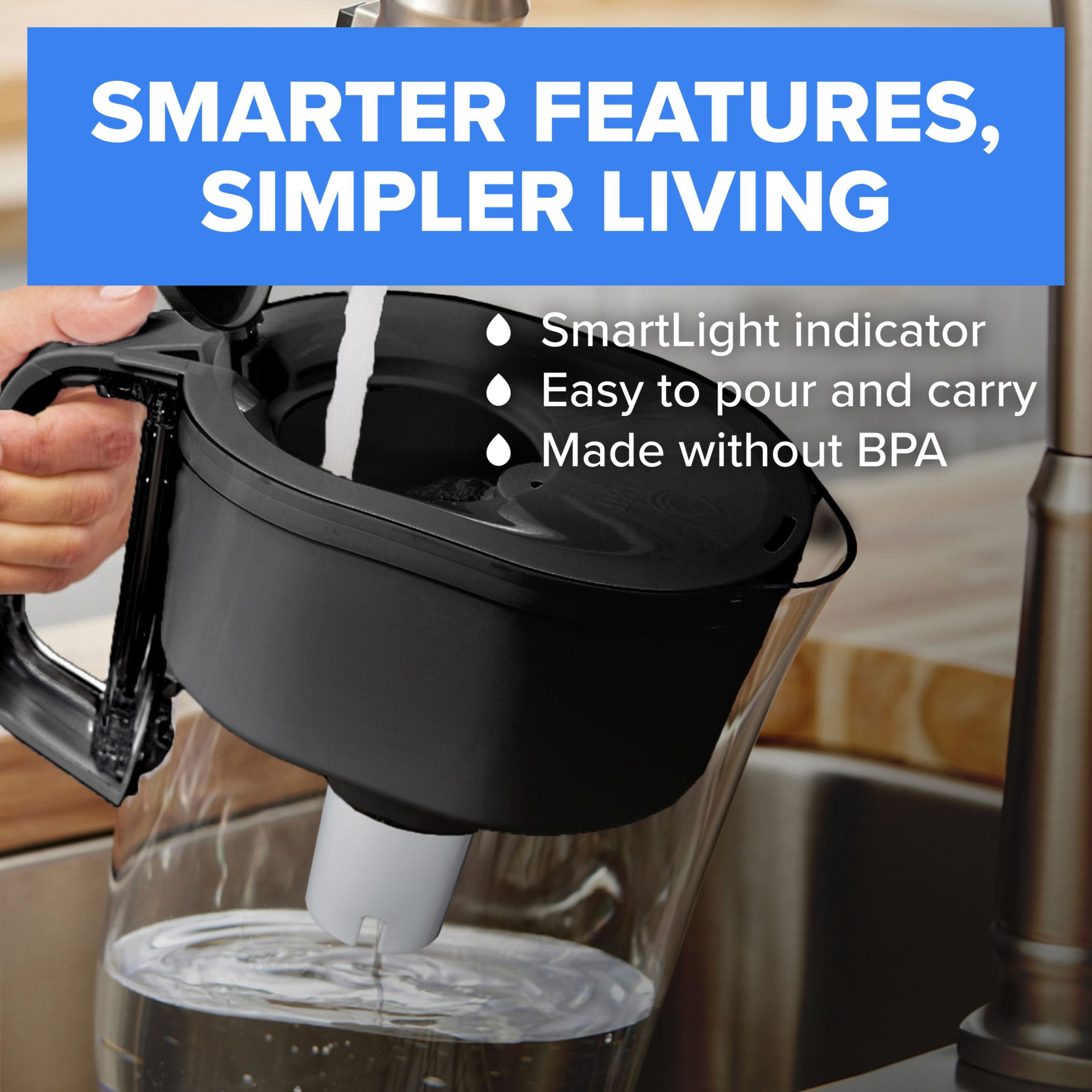 Brita Champlain 10 Cup Water Pitcher, 2 Filters