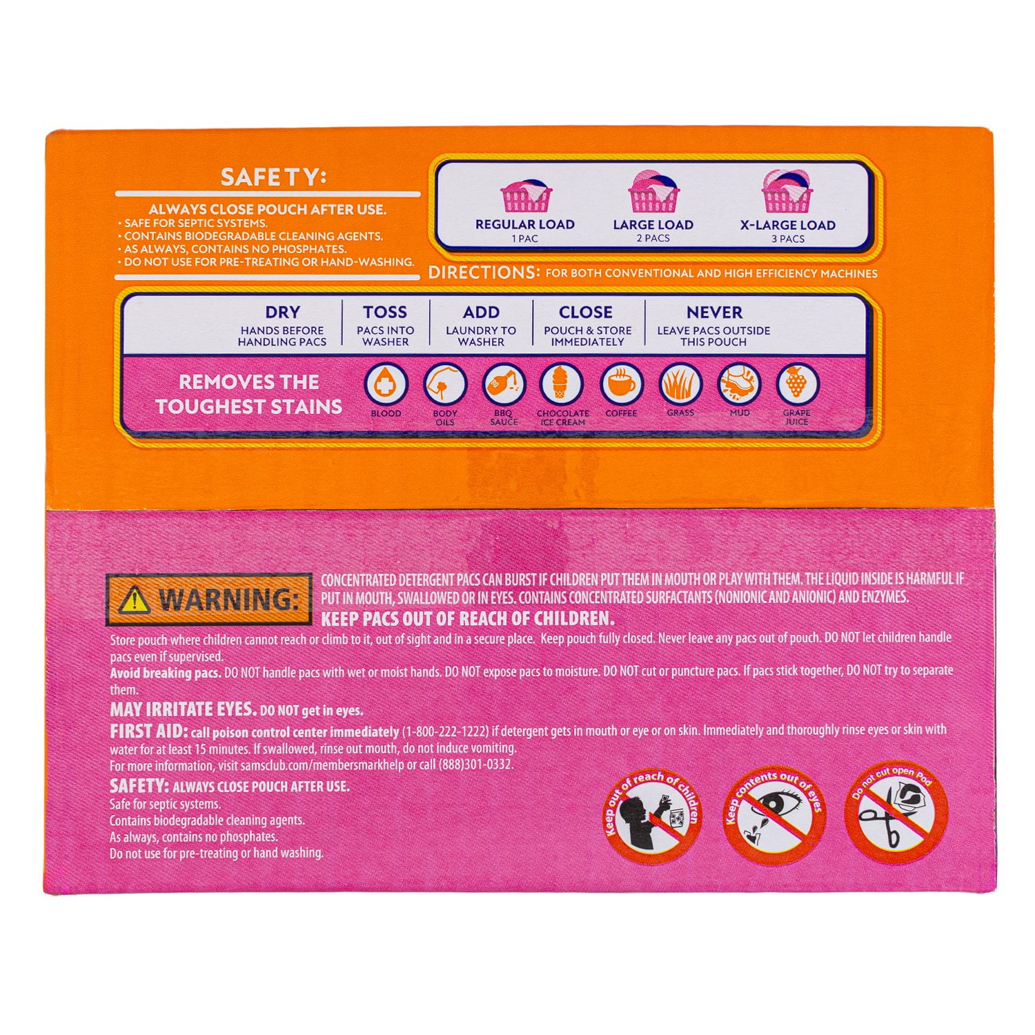 Member's Mark Laundry Detergent Power Pacs - Thumbnail 2