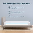 thumbnail image 2 of Serta 10" Medium Gel Memory Foam Mattress, 2 of 9