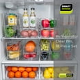 thumbnail image 7 of Smart Design Set of 18 Clear Refrigerator & Freezer Organization Bins, 7 of 7