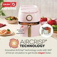 thumbnail image 3 of Dash Ceramic Tasti-Crisp Express Air Fryer 2.6QT (Assorted Colors), 3 of 6