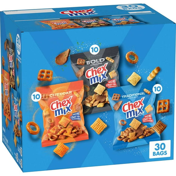 Chex Mix Savory Snack Mix Variety, 1.75 oz., 30 pk.