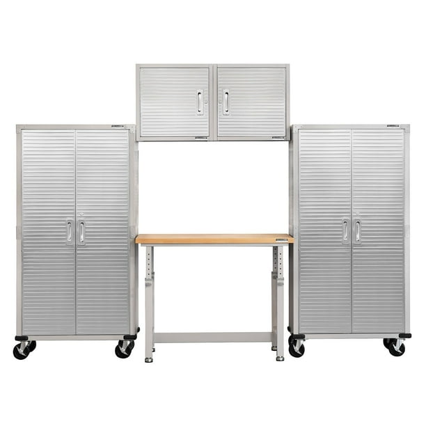 Seville Classics UltraHD 5-Piece Steel Garage Cabinet Storage Set