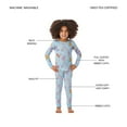thumbnail image 5 of Member's Mark Toddler & Girls 4-Piece Organic Cotton Pajama Set, 5 of 9