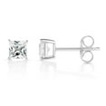 thumbnail image 3 of Lab Created White Sapphire Studs Set in 14K Gold, 3 of 12
