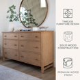 thumbnail image 2 of details by Becki Owens 6-Drawer Ren Dresser, Distressed Natural Wood Finish, 2 of 9