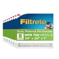 thumbnail image 1 of Filtrete Allergen Dust and Pollen Filter, MPR 700 MERV 8, Electrostatic Air Filter, 8 Pack, 1 of 8