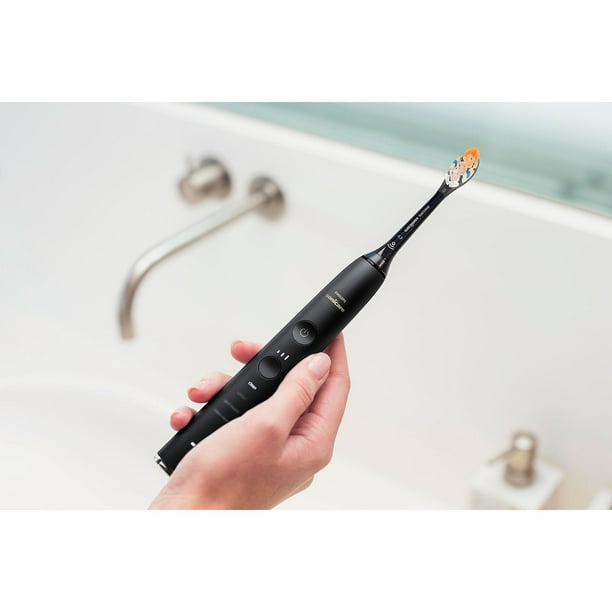Philips Sonicare DiamondClean Power Toothbrush, Black and Rose