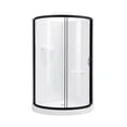 thumbnail image 1 of Breeze 36” x 36” x 77” Corner Shower Kit with Clear Glass, Walls, Base and Hardware, 1 of 20