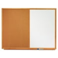 thumbnail image 1 of Quartet - Bulletin/Dry-Erase Board, Melamine/Cork, 48 x 36, White/Brown -  Oak Finish Frame, 1 of 1