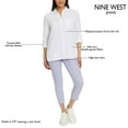 thumbnail image 5 of Nine West Women's Long Sleeve Double Gauze Button Up, 5 of 7