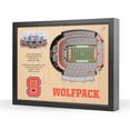 thumbnail image 1 of YouTheFan NC State Wolfpack 25-Layer Football Stadium View 3D Wall Art, 1 of 5