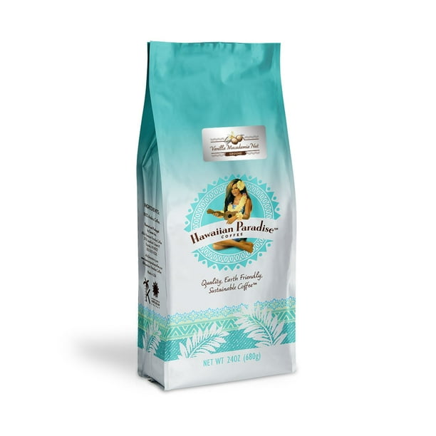 Hawaiian Paradise バニラマカダミアナッツ 680g×5 Hawaiian Paradise Coffee Ground Coffee, Vanilla Macadamia Nut, 24