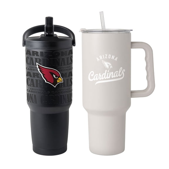 Logo Brands Arizona Cardinals Stainless Steel Tumbler Set