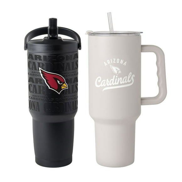 Logo Brands Arizona Cardinals Stainless Steel Tumbler Set