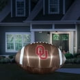 thumbnail image 3 of Logo Brands Oklahoma Sooners Pre-Lit 10'x6' Inflatable Football, 3 of 6