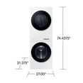 thumbnail image 3 of Samsung Bespoke 4.6 cu. ft. Single Unit AI Laundry Hub Washer and 7.6 cu. ft. Electric Dryer, 3 of 9