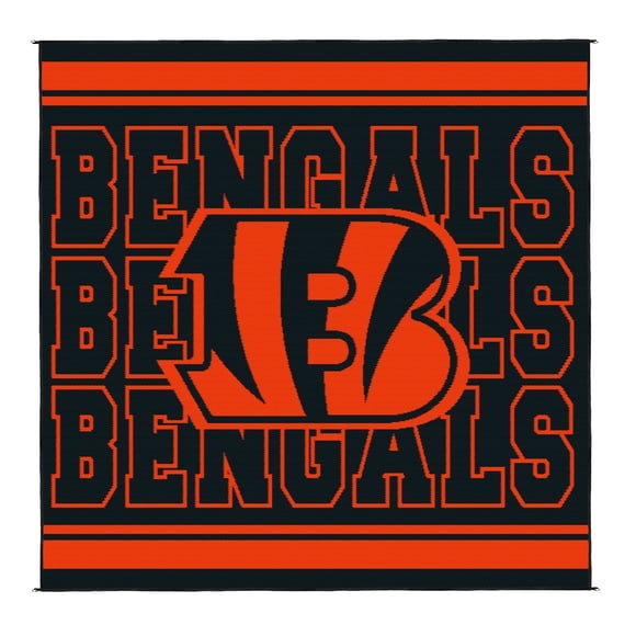 Logo Brands Cincinnati Bengals 106"x106" Rally Mat