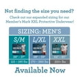 thumbnail image 3 of Member's Mark Total Protection Incontinence Underwear for Men, Choose Size, 3 of 13