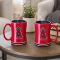 thumbnail image 4 of Logo Brands Los Angeles Angels 14oz Relief Mug Set, 4 of 4
