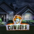 thumbnail image 3 of Logo Brands Oklahoma State Cowboys Pre-Lit 7’x10’ Team Inflatable, 3 of 6