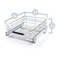 thumbnail image 2 of Seville Classics Steel Shelf & Cabinet Sliding Drawer Organizer, 14"W x 17.5"D x 6.25"H, 2 of 8