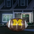 thumbnail image 3 of Logo Brands Michigan Wolverines Pre-Lit 10'x6' Inflatable Football, 3 of 6