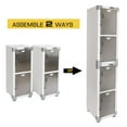 thumbnail image 2 of Seville Classics UltraHD 4-Door Stackable Locker Cabinets, 15" W x 18" D x 73.9" H, 2 of 14