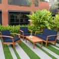 thumbnail image 1 of Amazonia Valencia Eucalyptus Deep Seating Set, 4pc, 1 of 9