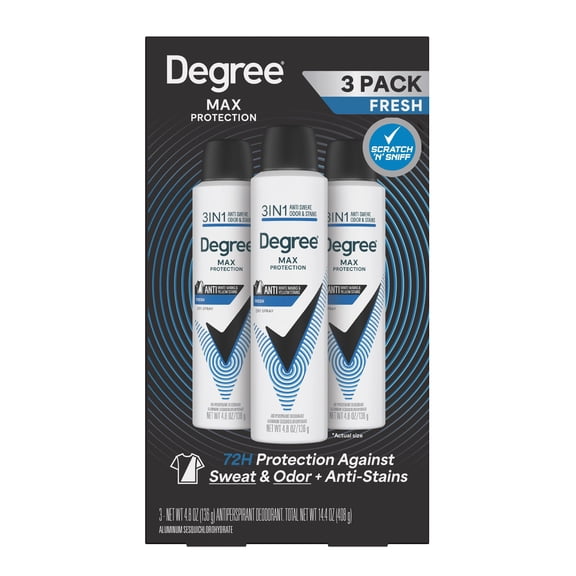 Degree for Men Black and White Fresh APA Deodorant, 4.8 oz., 3 pk.