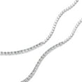 thumbnail image 3 of Lab Created White Sapphire Lariat Tennis Necklace in Sterling Silver, 3 of 5