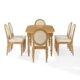 thumbnail image 7 of Crosley Daphne 7-Piece Dining Set in Rustic Brown/Crème, 7 of 17