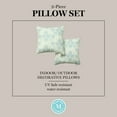 thumbnail image 8 of Martha Stewart Modern Banana Leaves Indoor/Outdoor Decorative Pillow, Set of 2, Choose Size, 8 of 9