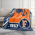 thumbnail image 2 of Logo Brands Cal State Fullerton Titans 60"x70" Super Plush Blanket, 2 of 6