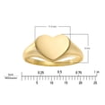 thumbnail image 5 of Signet Heart Shape Ring in 14K Yellow Gold, 5 of 5