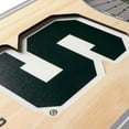 thumbnail image 4 of YouTheFan Michigan State Spartans 6"x19" 3D Stadium View Banner, 4 of 6