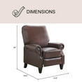 thumbnail image 4 of Braxton Bonded Leather Pushback Recliner, 4 of 11