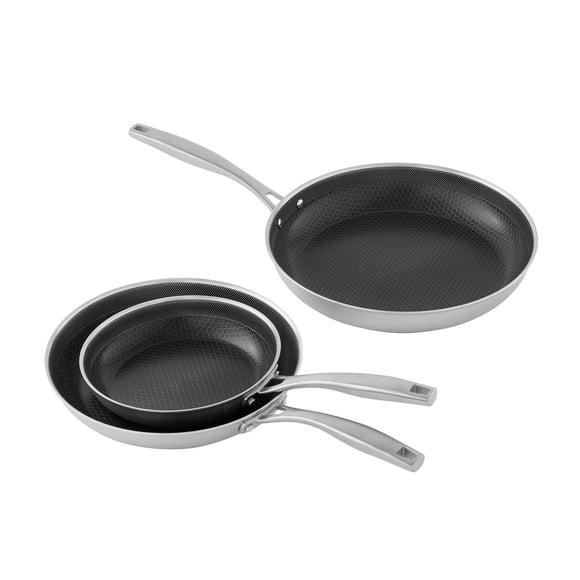 Member's Mark 3-Piece Hybrid Fry Pan Set
