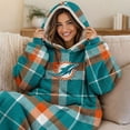 thumbnail image 8 of Pegasus Sports Miami Dolphins Wearable Sherpa Throw, 8 of 8
