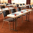 thumbnail image 2 of Lifetime 6-Foot Seminar Folding Table, White Granite, 2 of 6