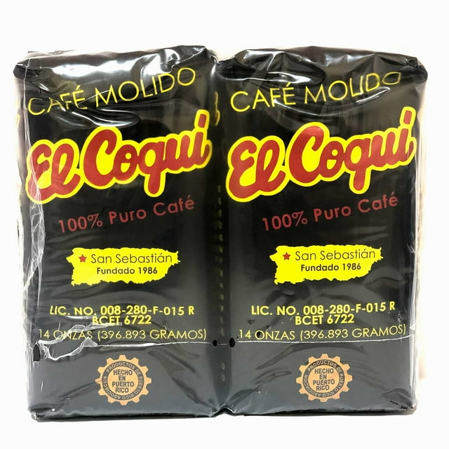 Cafe El Coqui Dark Roast Fine Ground Coffee, 14 oz., 2 pk.