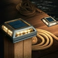 thumbnail image 2 of Classy Caps 4" x 4" Muskoka Black Aluminum Solar Post/Path/Dock Light, 2 of 11