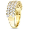 thumbnail image 4 of 1.68 CT. T.W. Diamond Triple-Row Semi-Eternity Band in 14K Gold, 4 of 9